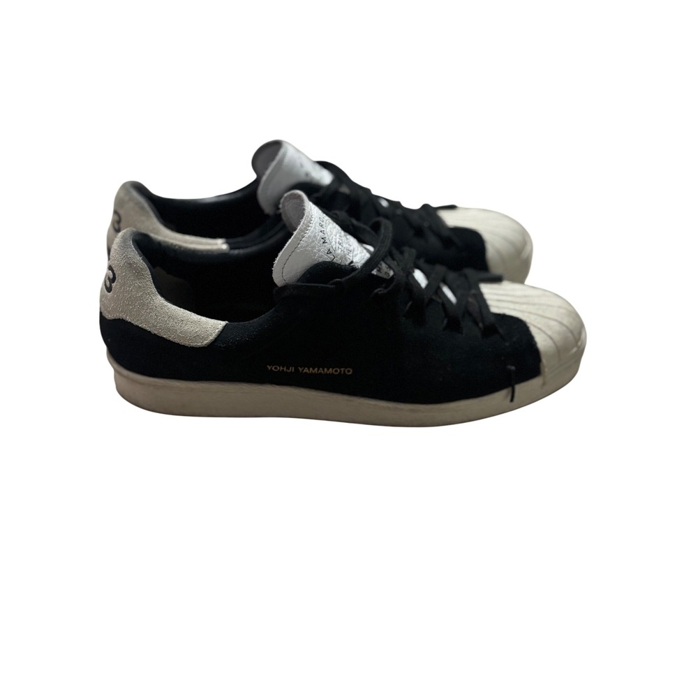 Yohji Yamamoto‎ x Adidas Superstar Black Suede Shell Toe Sneakers Size US 9.5